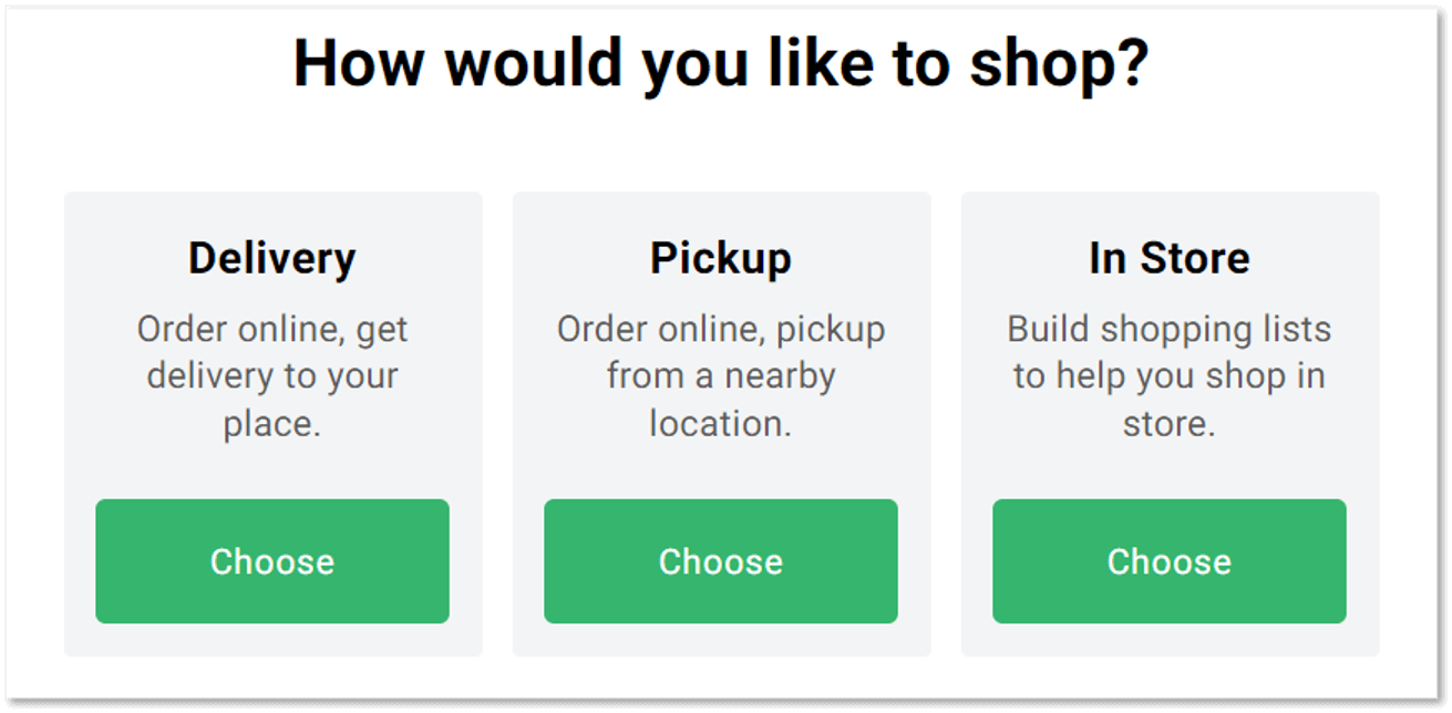Messy Experiences Depending on Delivery Type in Grocery
