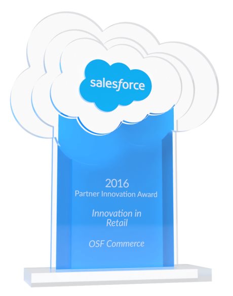Salesforce Partner Innovation Award in Retail at Dreamforce 2016